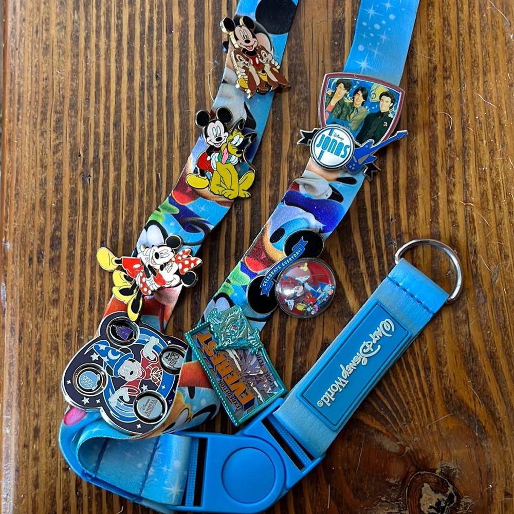 Original Walt Disney World Lanyard (some pins not all for sale too!)
